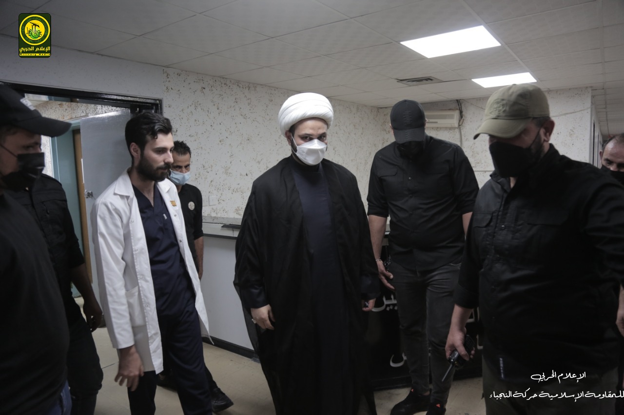 بالفيديو … الشيخ الكعبي يزور جرحى لواء ١٢ في الحشد الذين اصيبوا في الطارمية