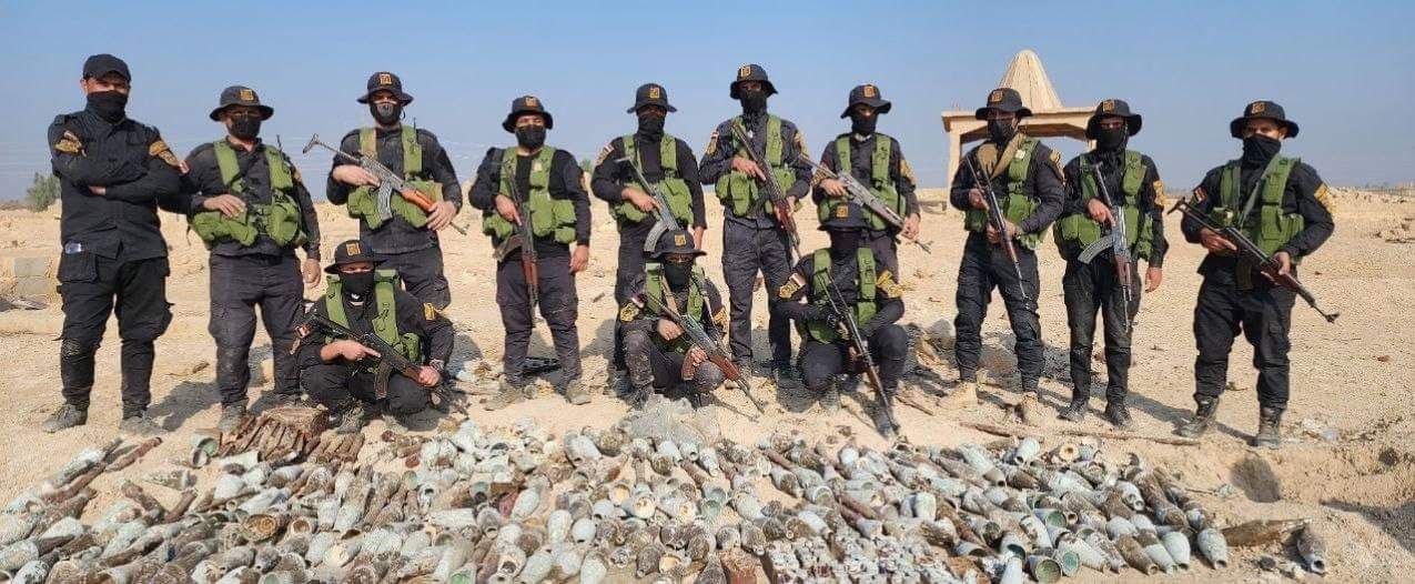 الحشد الشعبي يعثر على كدس أسلحة كبير لداعش في جرف النصر