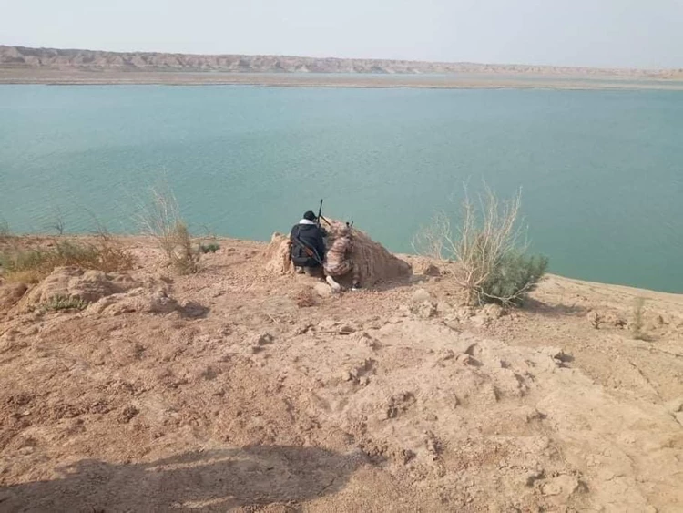 الحشد الشعبي يؤمن اكبر بحيرة شرقي العراق