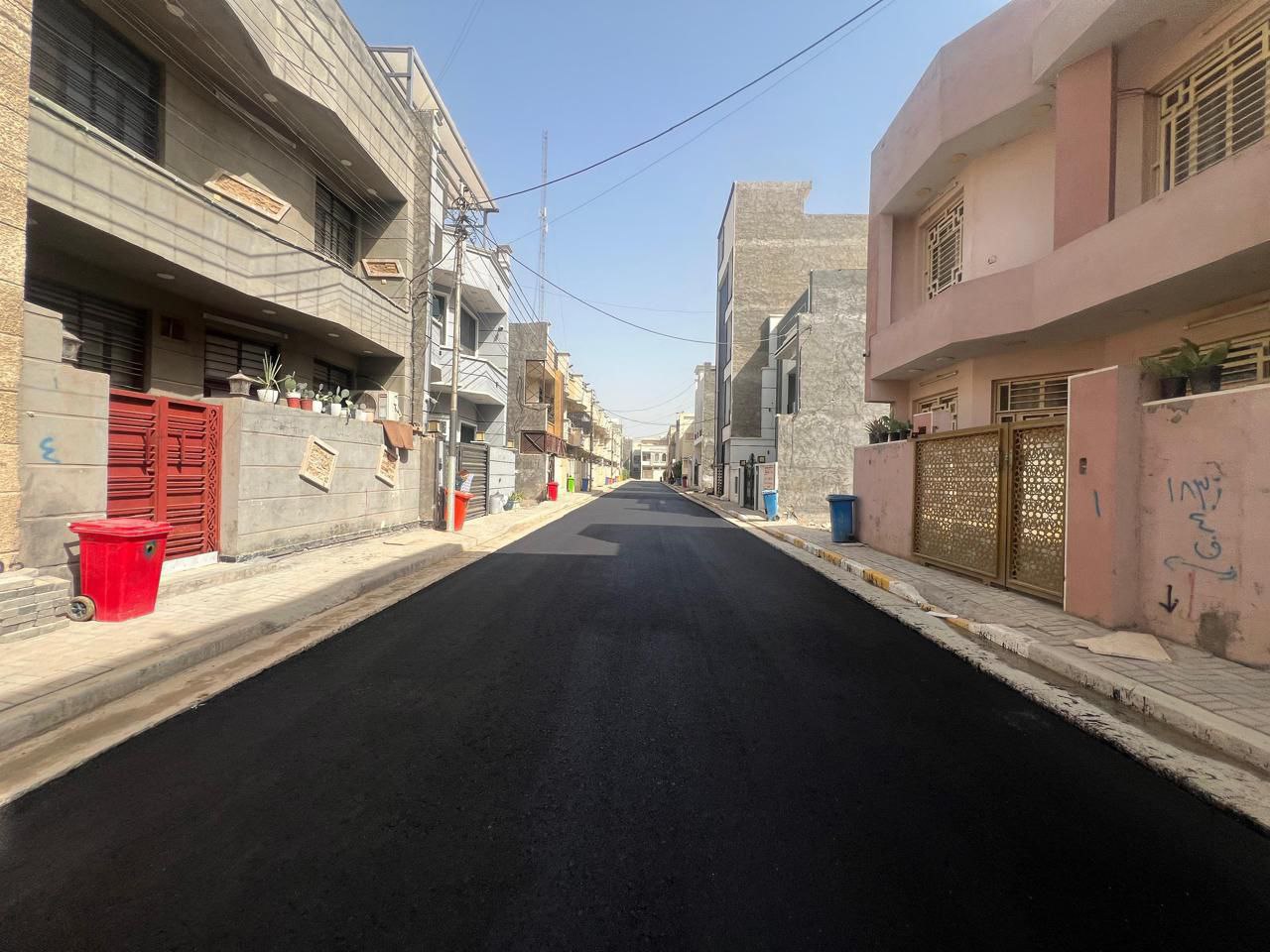الجهد الخدمي للحشد يُكمل إكساء 23 زقاق في محلة 814 بمنطقة الدورة