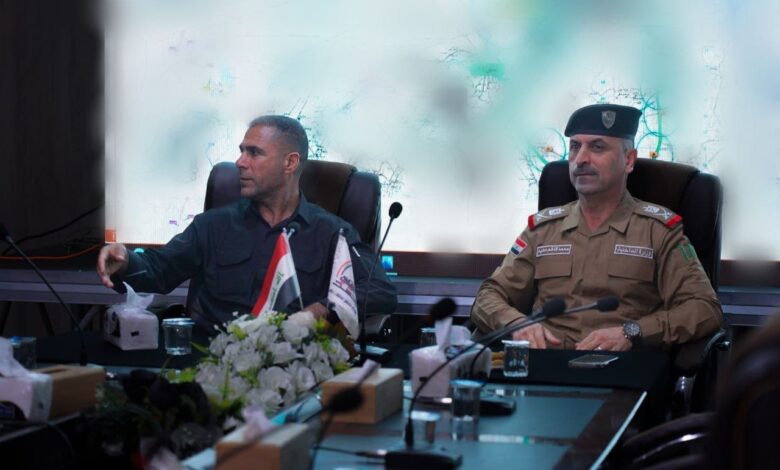 قائد عمليات ديالى للحشد يتفقد منفذ مندلي الحدودي لمتابعة جاهزية القوات وتفويج زائري الأربعين